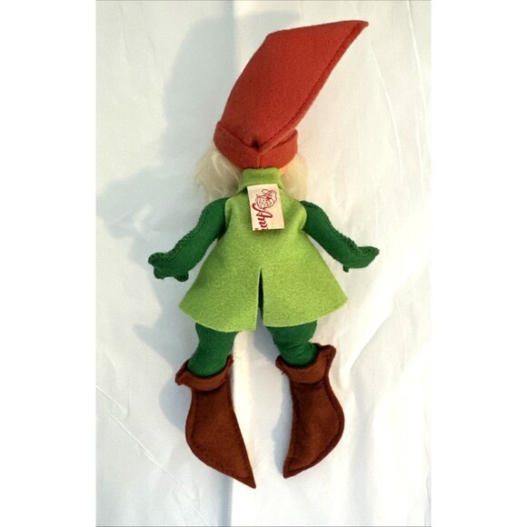 Annalee Christmas Elf Pixie Felt Ornament Figurine 11" Posable Shelf Sitter VTG - Picture 6 of 8